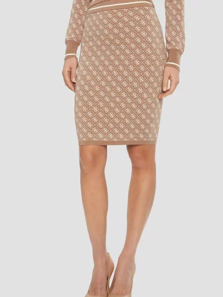 Спідниця міні GUESS бежевий