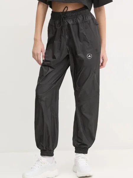 Adidas by Stella McCartney pantaloni femei neted negru