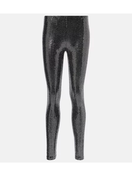 Legginsy Isabel Marant z dżerseju czarne