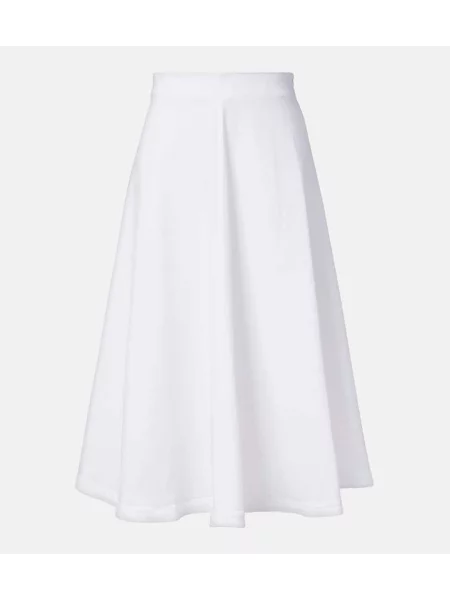 Spódnica midi Altuzarra do kolan biała
