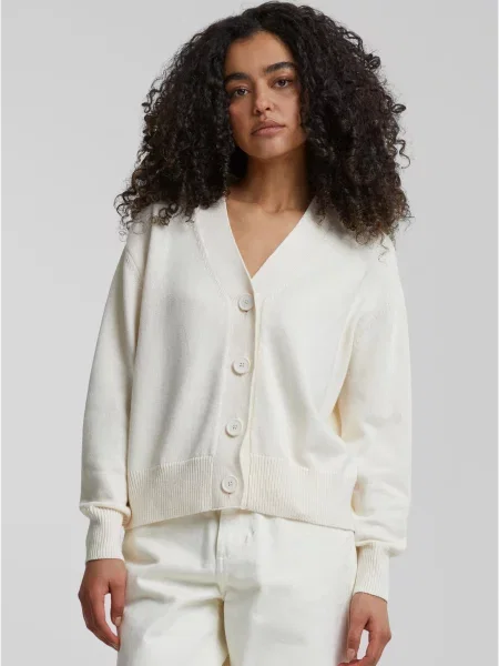 Kardigan Urban Classics prążkowany szary