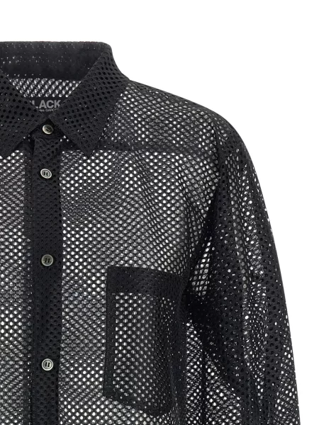 Cămașă Black Comme Des Garçons plasă negru