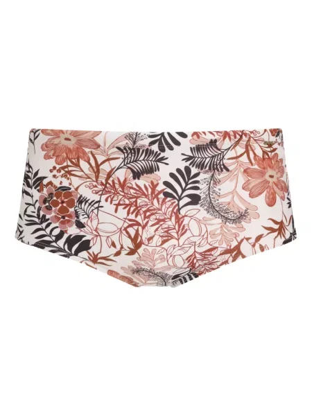 Slip de baie Amir Slama cu model floral cu imagine alb