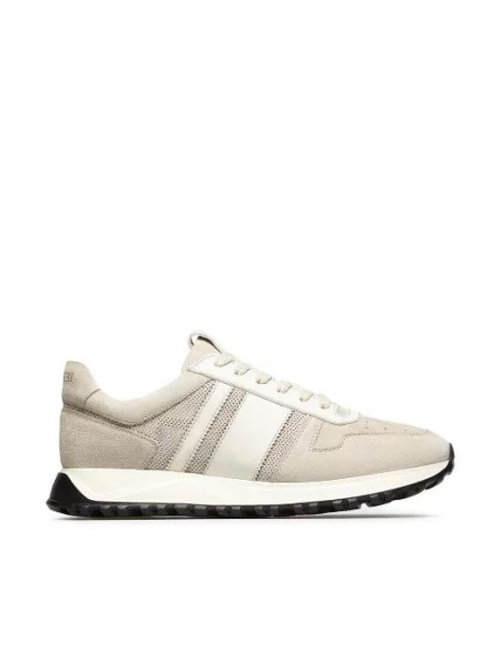 Sneakersy Fabi skórzane beżowe