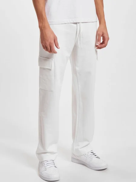 DEF Pantaloni cu Ice' alb