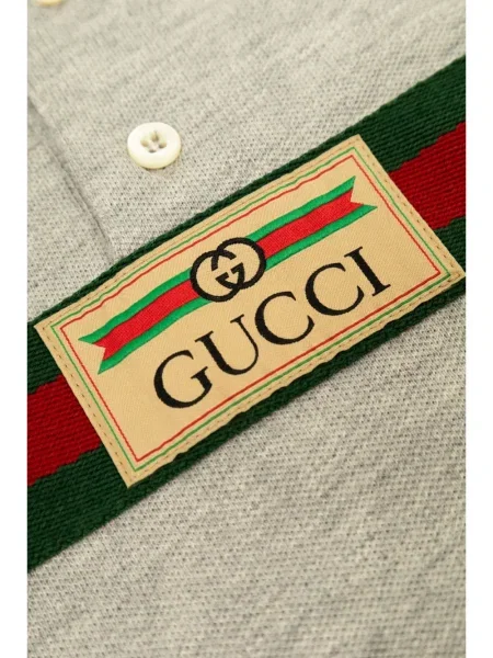 Koszulka polo dziecięca Gucci szara