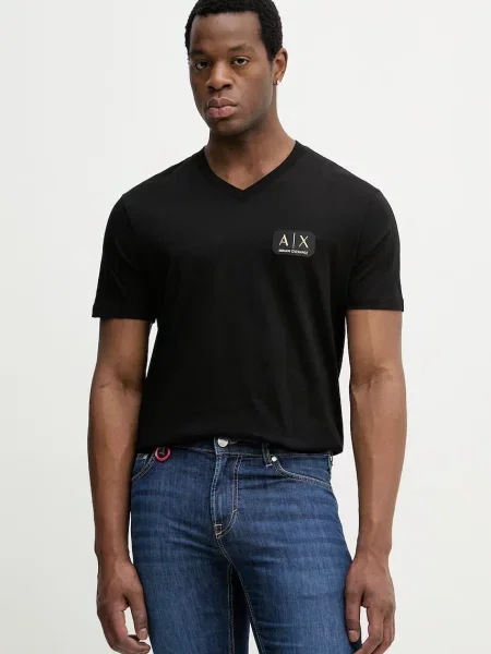 Armani Exchange Tricou negru