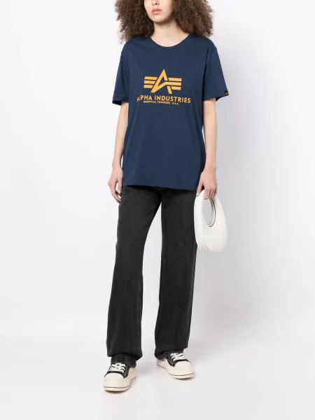 Μπλούζα Alpha Industries με σχέδιο μπλε