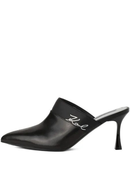 Papuci tip mules Karl Lagerfeld negru