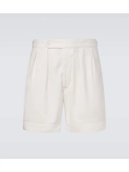 Keprové kraťasy Polo Ralph Lauren bílé