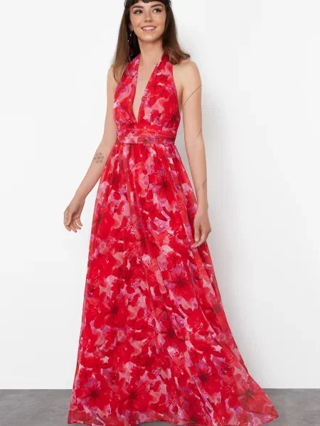 Rochie de seară Trendyol roșu