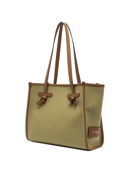 Geantă shopper Marcella Club cu bretele verde