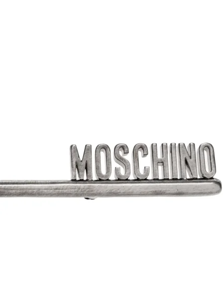 Brosa Moschino argintiu