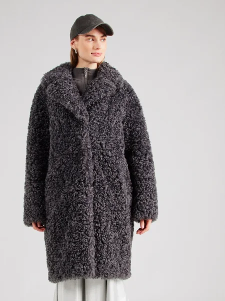Stand Studio palton Camille Cocoon Coat femei de tranzitie oversize gri