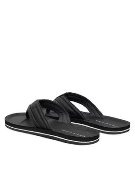 Žabky Tommy Hilfiger Padded Beach black černé