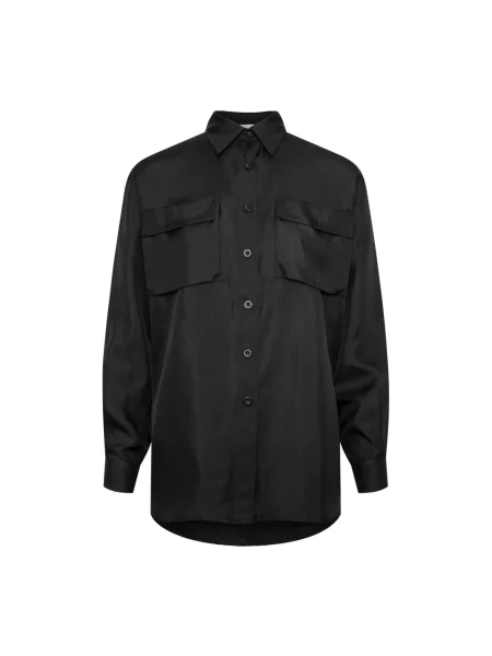 Jedwabna koszula Envelope 1976 czarna