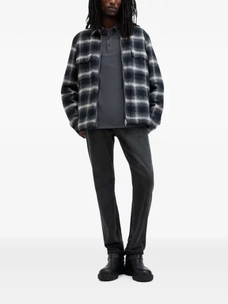 Polo Allsaints με κέντημα γκρι