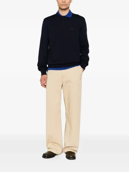 Pulover Loewe cu broderie albastru