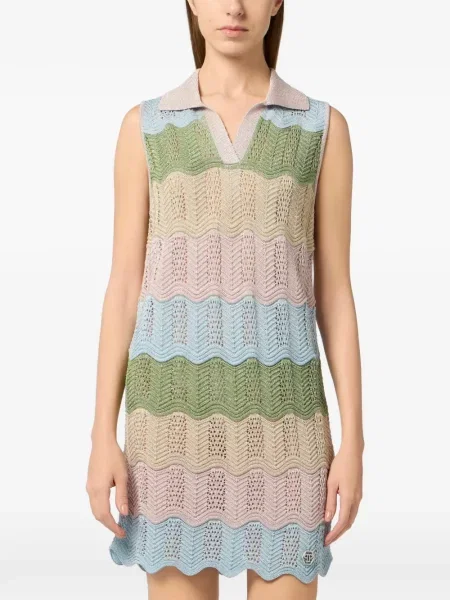 Gulerat rochie mini Philipp Plein roz