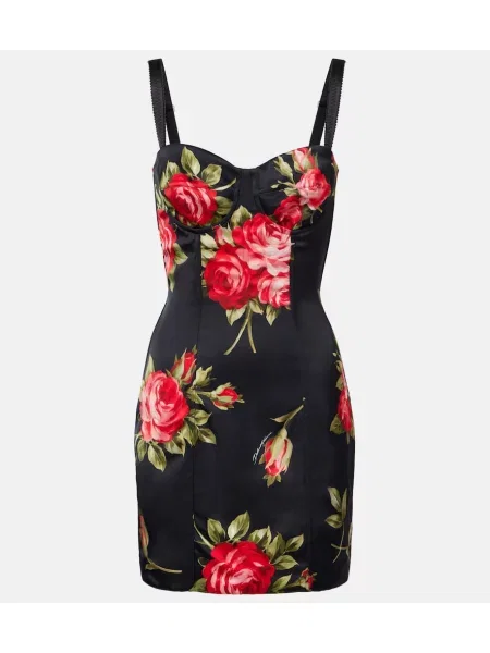 Rochie Dolce&gabbana cu model floral negru