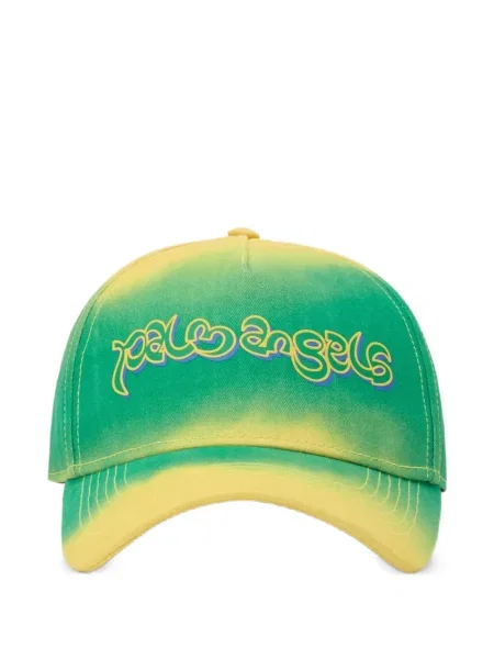 Șapcă Palm Angels tie dye cu legături cu autograf verde