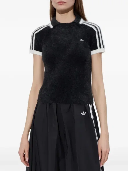 Top Adidas alergare cu autograf din piele negru