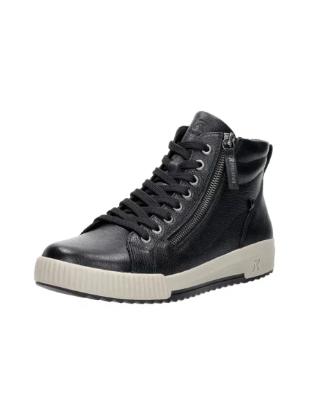 Sneakersy Rieker skórzane czarne