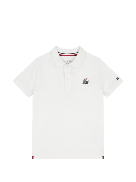Koszulka polo dziecięca Tommy Hilfiger biała