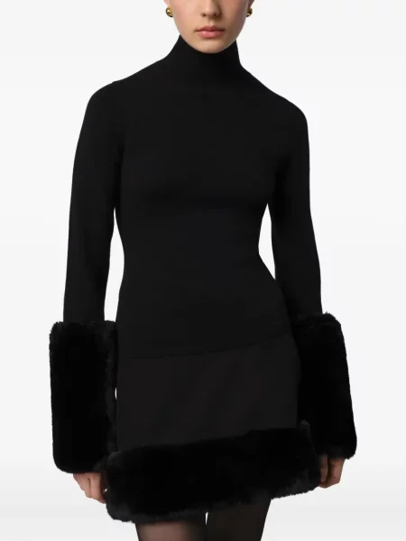 Wykończenie futrem sweter Apparis czarny