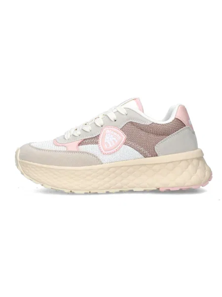 Blauer Sneakers bej