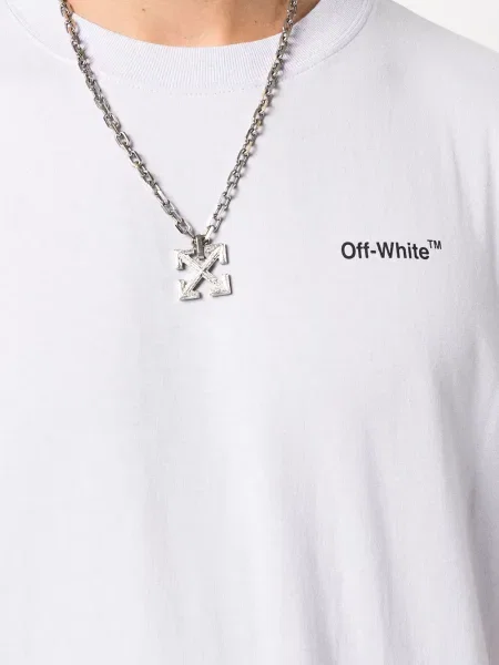 Majica Off-white s printom bijela