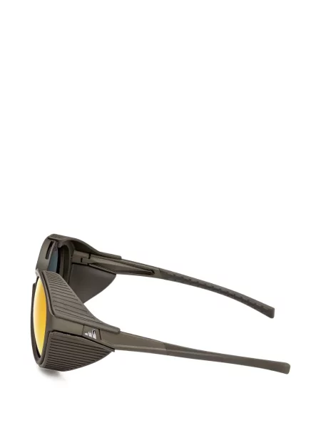 Ochelari de soare Adidas cu imprimeu geometric alb
