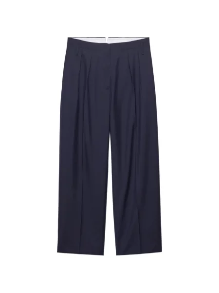 Pantaloni Prada de mohair albastru