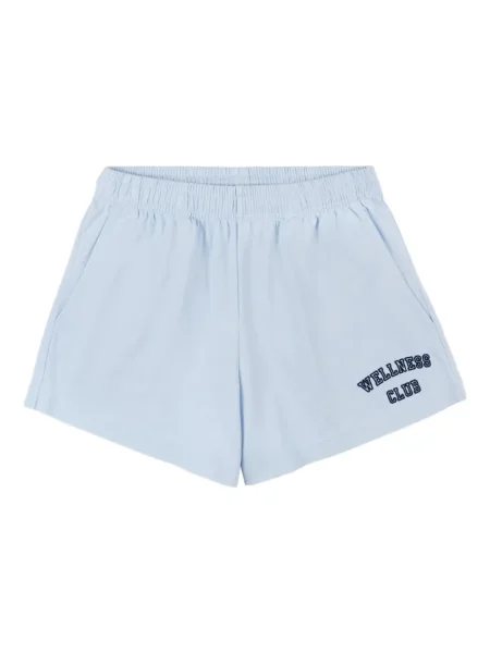 Pantaloni scurți Sporty & Rich cu broderie albastru