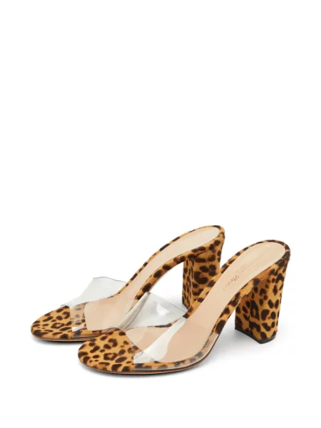 Sandale Gianvito Rossi cu imagine cu model leopard