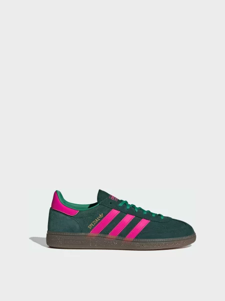 Кожаные кеды Adidas зеленые