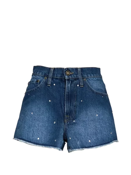 Stras pantaloni scurți din denim Mc2 Saint Barth albastru