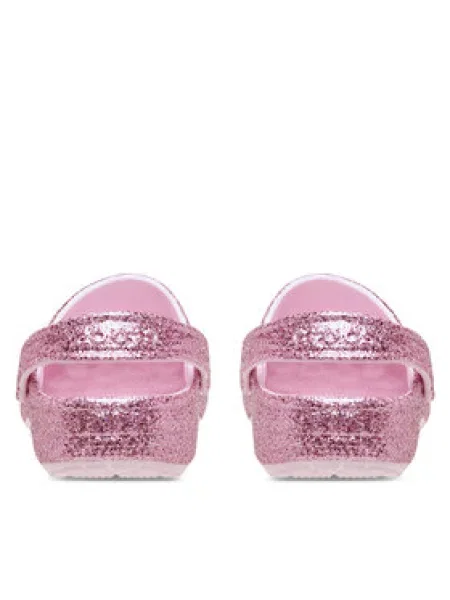 Natikače Crocs Classic Chunky Glitter Clog K ružičasta
