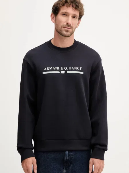 Суитчър Armani Exchange с принт тъмносиньо