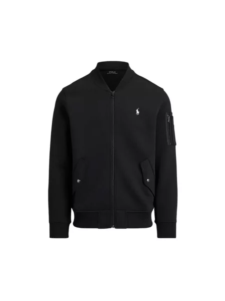 Bluza rozpinana o kroju regular fit z mieszanki bawełny Polo Ralph Lauren czarna