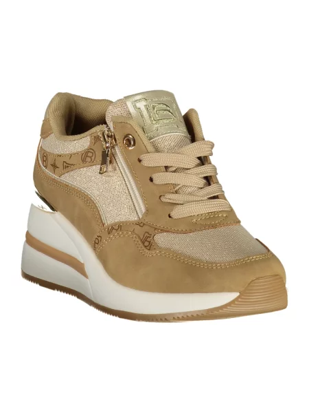 Sneakersy Laura Biagiotti skórzane beżowe