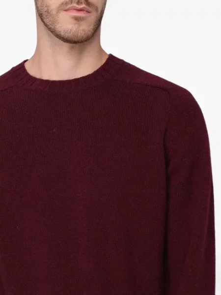 Pulover Sebago de lână cu decolteu rotund roșu