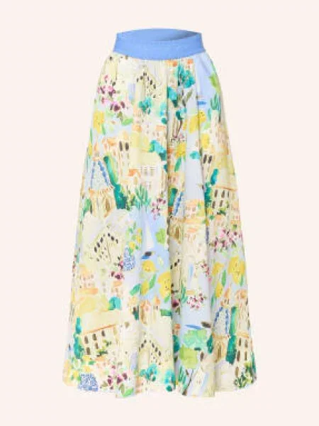 Milano Italy Spódnica blau żółta