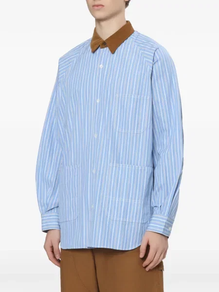 Ριγέ πουκάμισο Comme Des Garçons Homme μπλε