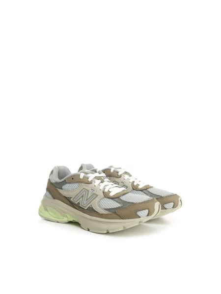Sneakersy New Balance zamszowe na siłownię zielone