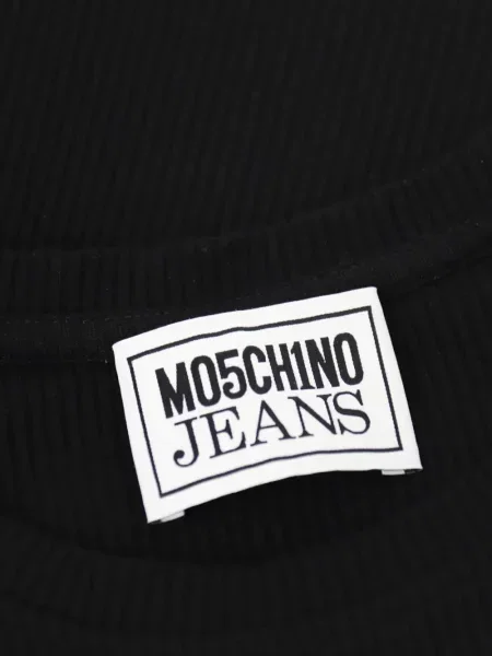Tricou Moschino Jeans cu autograf negru