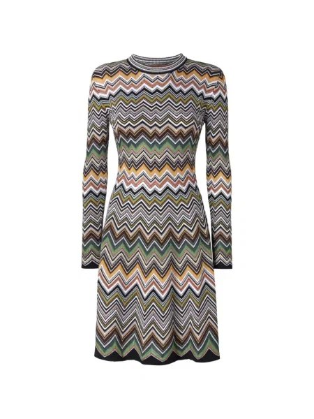 Rochie maxi Missoni lungă de costum maro