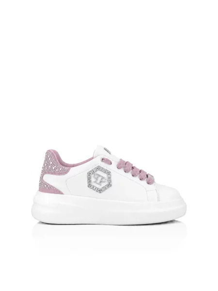 Sneakersy Philipp Plein skórzane białe