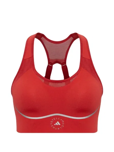 Sutien sport Adidas By Stella Mccartney cu imagine plasă roșu