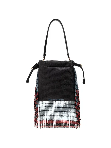 Geantă Etro cu mărgele negru